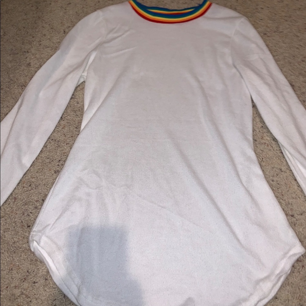 white sweater
